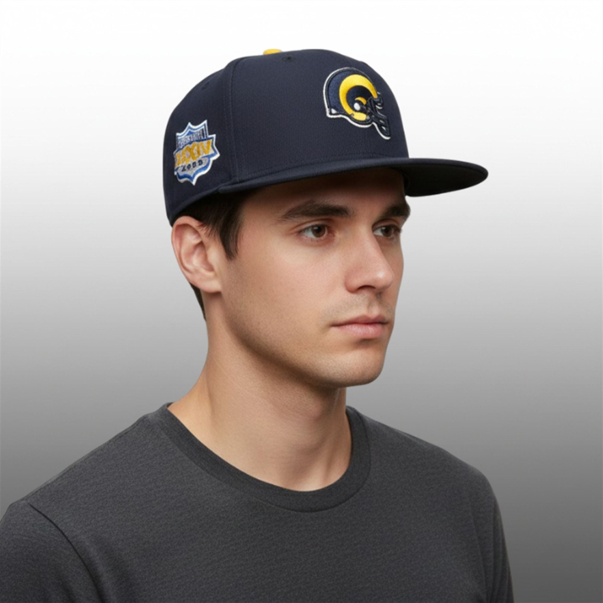 LA Rams Midnight Rivals Bowl XXXIV 2000 Hat 3 LA Rams Midnight Rivals Bowl XXXIV 2000 Hat