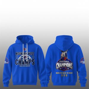 1 Boise State Broncos Mountain West Champs 2025 Hoodie