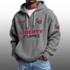 Liberty Flames EST 1973 Half Quarter Zip Waffle Hoodie 1