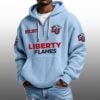 Liberty Flames EST 1973 Half Quarter Zip Waffle Hoodie 2