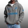 Lions EST 1930 Half Quarter Zip Waffle Hoodie 3