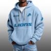Lions EST 1930 Half Quarter Zip Waffle Hoodie 4