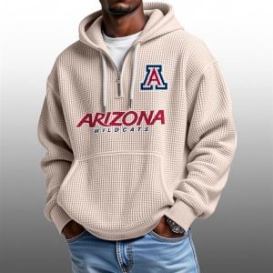 2026 Arizona Wildcats Waffle Zip Hoodie 1