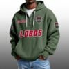 Lobos EST 1894 Half Quarter Zip Waffle Hoodie 1