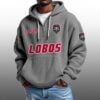 Lobos EST 1894 Half Quarter Zip Waffle Hoodie 6 Lobos EST 1894 Half Quarter Zip Waffle Hoodie 2
