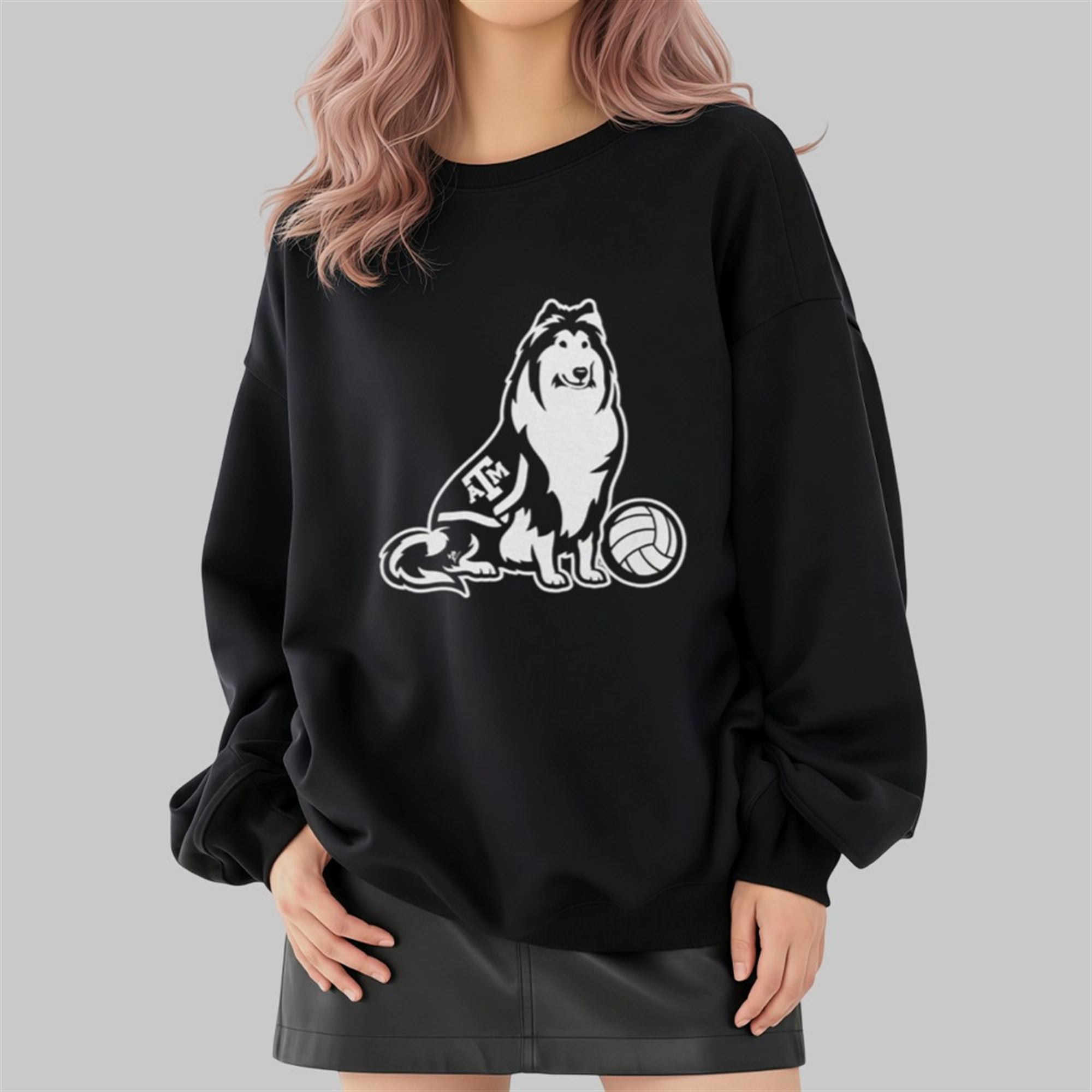 Logan Lednicky Texas A&M Aggie Reveille Collie Shirt 4 Logan Lednicky Texas AM Aggie Reveille Collie Shirt 2 4