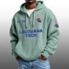 Louisiana Tech EST 1901 Half Quarter Zip Waffle Hoodie