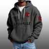 Louisville EST 1912 Half Quarter Zip Waffle Hoodie