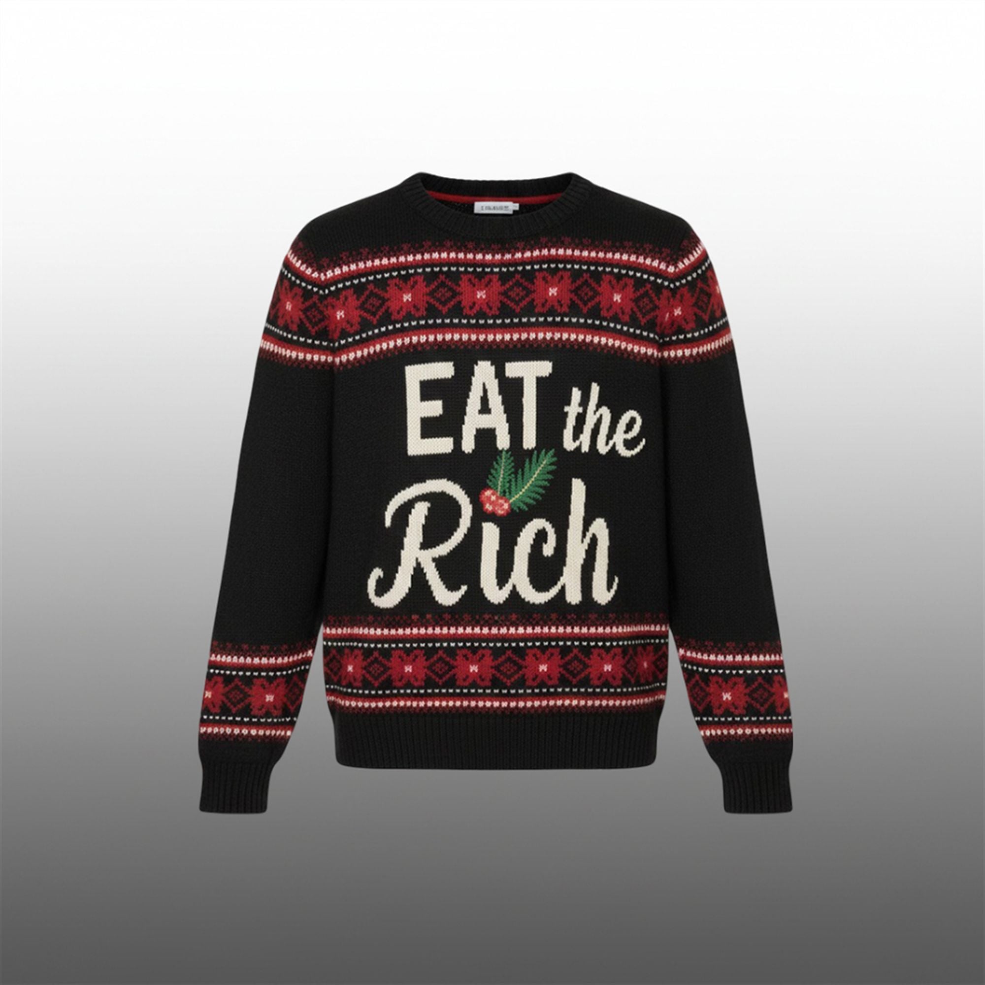 Luigi Mangione Eat The Rich Ugly Sweater 1 Luigi Mangione Eat The Rich Ugly Sweater 1