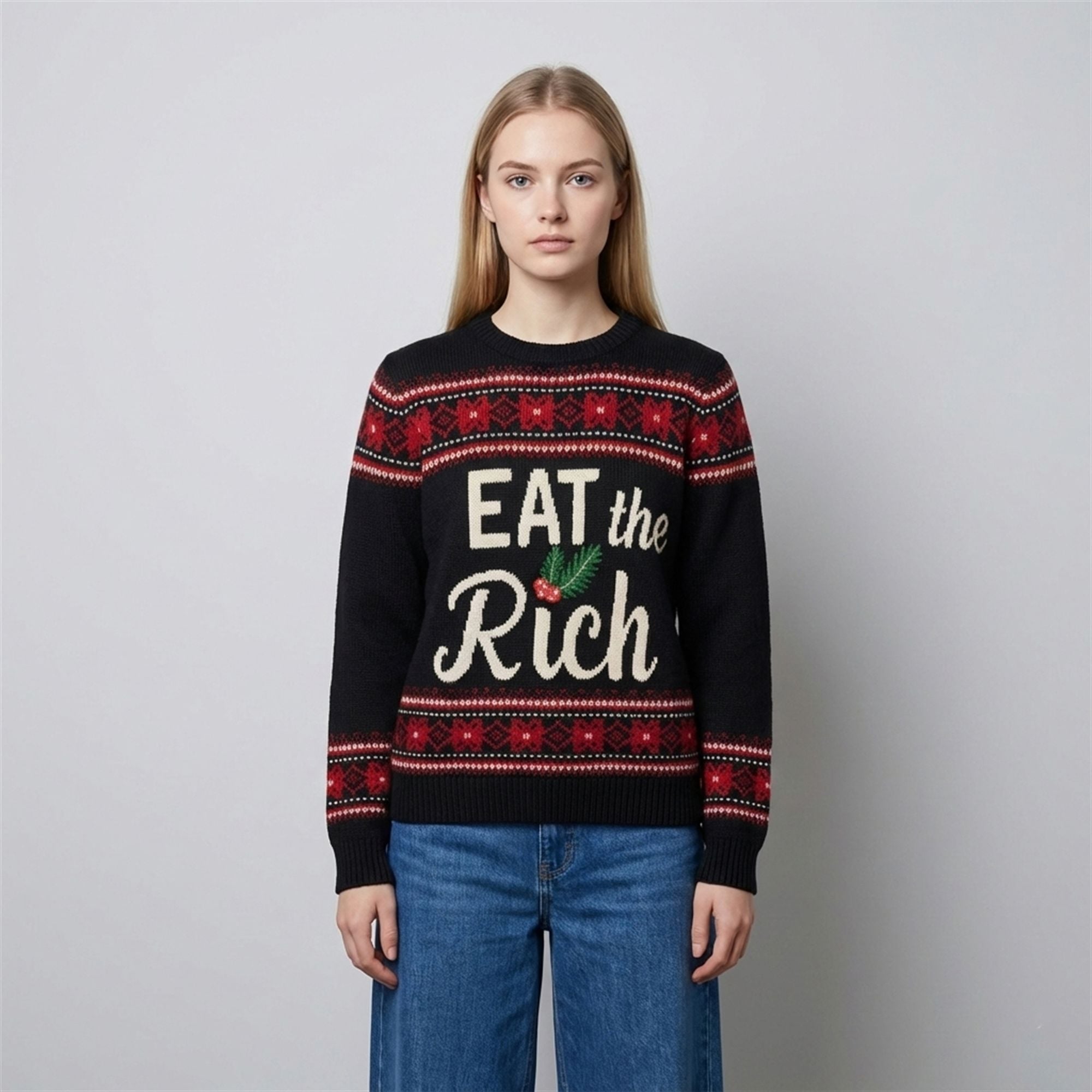 Luigi Mangione Eat The Rich Ugly Sweater 2 Luigi Mangione Eat The Rich Ugly Sweater 2