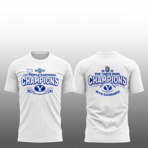 9 BYU Cougars 2025 Pop Tarts Bowl Champions Locker Room Shirt