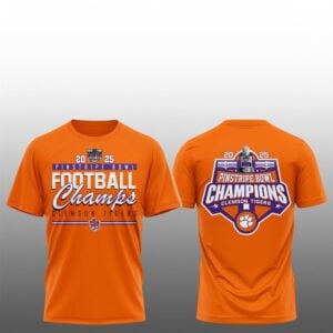1 2025 Clemson Tigers Pinstripe Bowl Champions Shirt