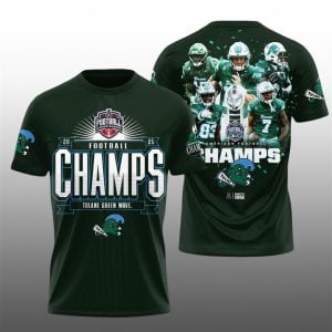 1 2025 Tulane Green Wave Football Champs Shirt