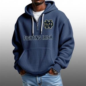 2026 Fighting Irish Waffle Zip Hoodie 1