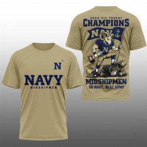 Navy Midshipmen 2025 CIC Trophy Champions Football Shirt 1 1