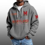 Maryland EST 1892 Half Quarter Zip Waffle Hoodie