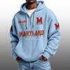 Maryland EST 1892 Half Quarter Zip Waffle Hoodie 7 Maryland EST 1892 Half Quarter Zip Waffle Hoodie 3
