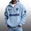 Memphis EST 1912 Half Quarter Zip Waffle Hoodie 1