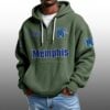Memphis EST 1912 Half Quarter Zip Waffle Hoodie 3