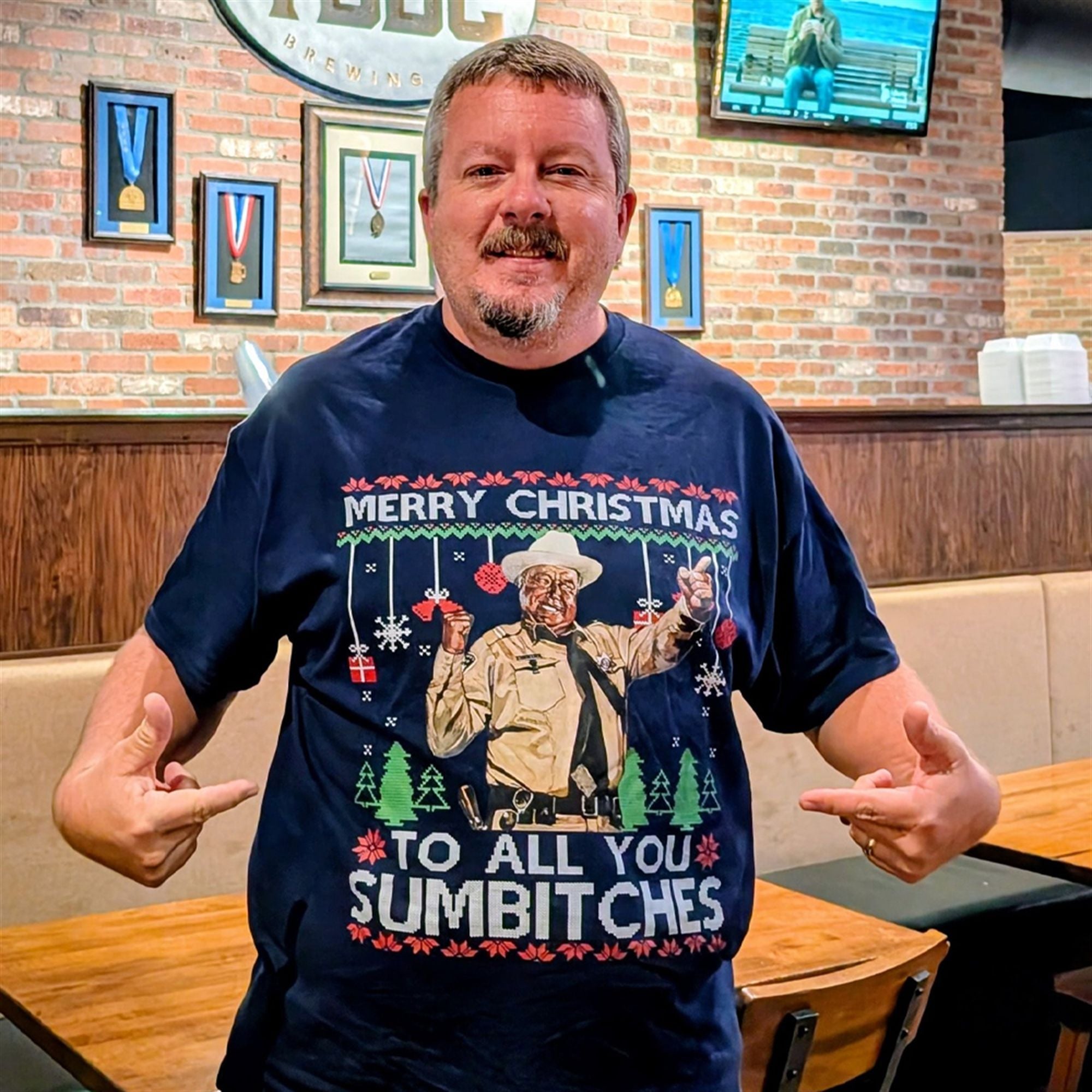 Buford T Justice Merry Christmas To All You Sumbitches Shirt