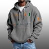 Miami EST 1926 Half Quarter Zip Waffle Hoodie 3