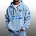 Middle Tennessee EST 1911 Half Quarter Zip Waffle Hoodie
