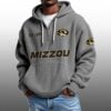Missouri EST 1890 Half Quarter Zip Waffle Hoodie 1