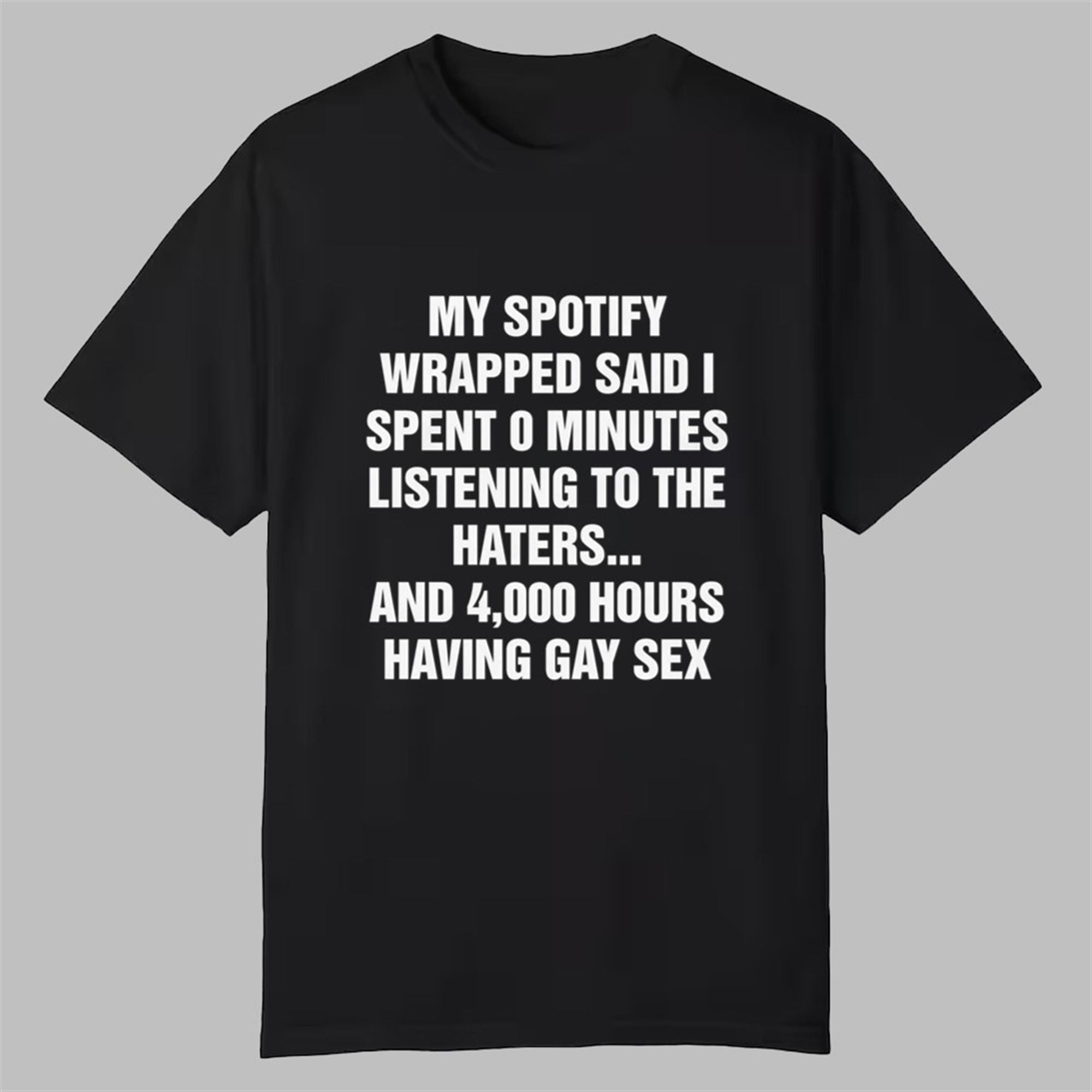 My Spotify Wrapped Said I Spent 0 Minutes Listening To The Haters Shirt 1 My Spotify Wrapped Said I Spent 0 Minutes Listening To The Haters Shirt 0 0
