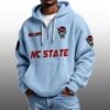 NC State EST 1892 Half Quarter Zip Waffle Hoodie