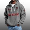 NC State EST 1892 Half Quarter Zip Waffle Hoodie 2