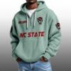 NC State EST 1892 Half Quarter Zip Waffle Hoodie 3