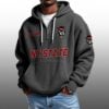NC State EST 1892 Half Quarter Zip Waffle Hoodie 4