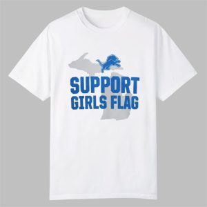 0 2025 Lions Support Girls Flag Shirt 1