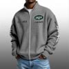 NY Jets EST 1959 Quarter Zip Waffe Sweatshirt 3