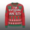Nancy Pelosi Im Responsible For Jan 6Th Christmas Ugly Sweater 1