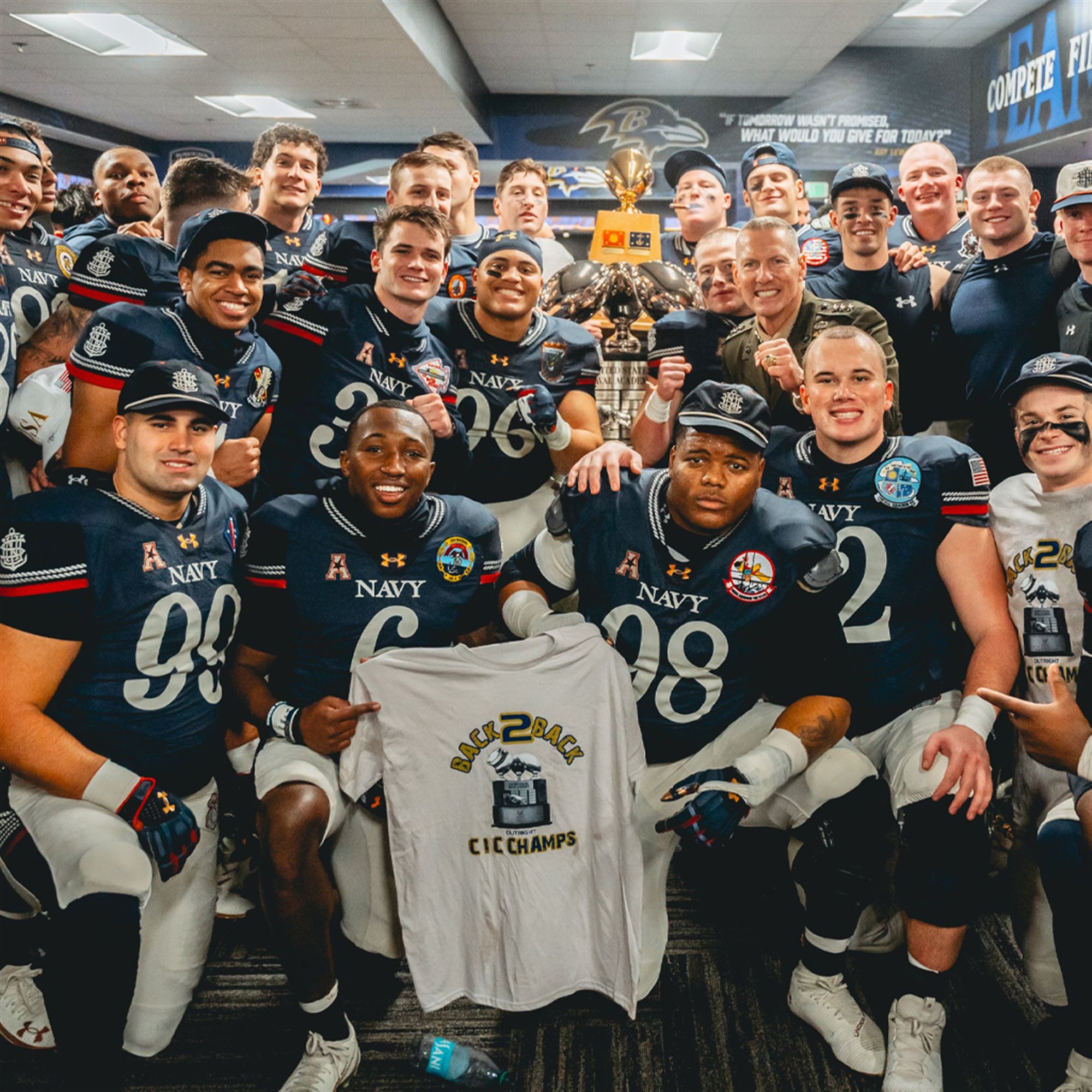 Navy Midshipmen 2025 Commander in Chief's Trophy Champions Hoodie 4 Navy Midshipmen 2025 Commander in Chiefs Trophy Champions Hoodie 1 93