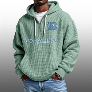 2026 Carolina Tar Heels Waffle Zip Hoodie 1