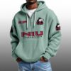 Northern Illinois Huskies EST 1899 Half Quarter Zip Waffle Hoodie