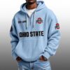 Ohio State EST 1890 Half Quarter Zip Waffle Hoodie 2