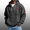 Ohio State EST 1890 Half Quarter Zip Waffle Hoodie 4