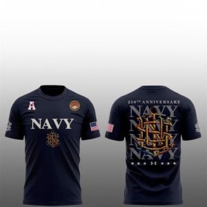 14 2025 Navy Midshipmen 250th Aniversary Shirt