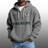Packers EST 1919 Half Quarter Zip Waffle Hoodie 3
