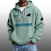 Panthers EST 1993 Half Quarter Zip Waffle Hoodie 4
