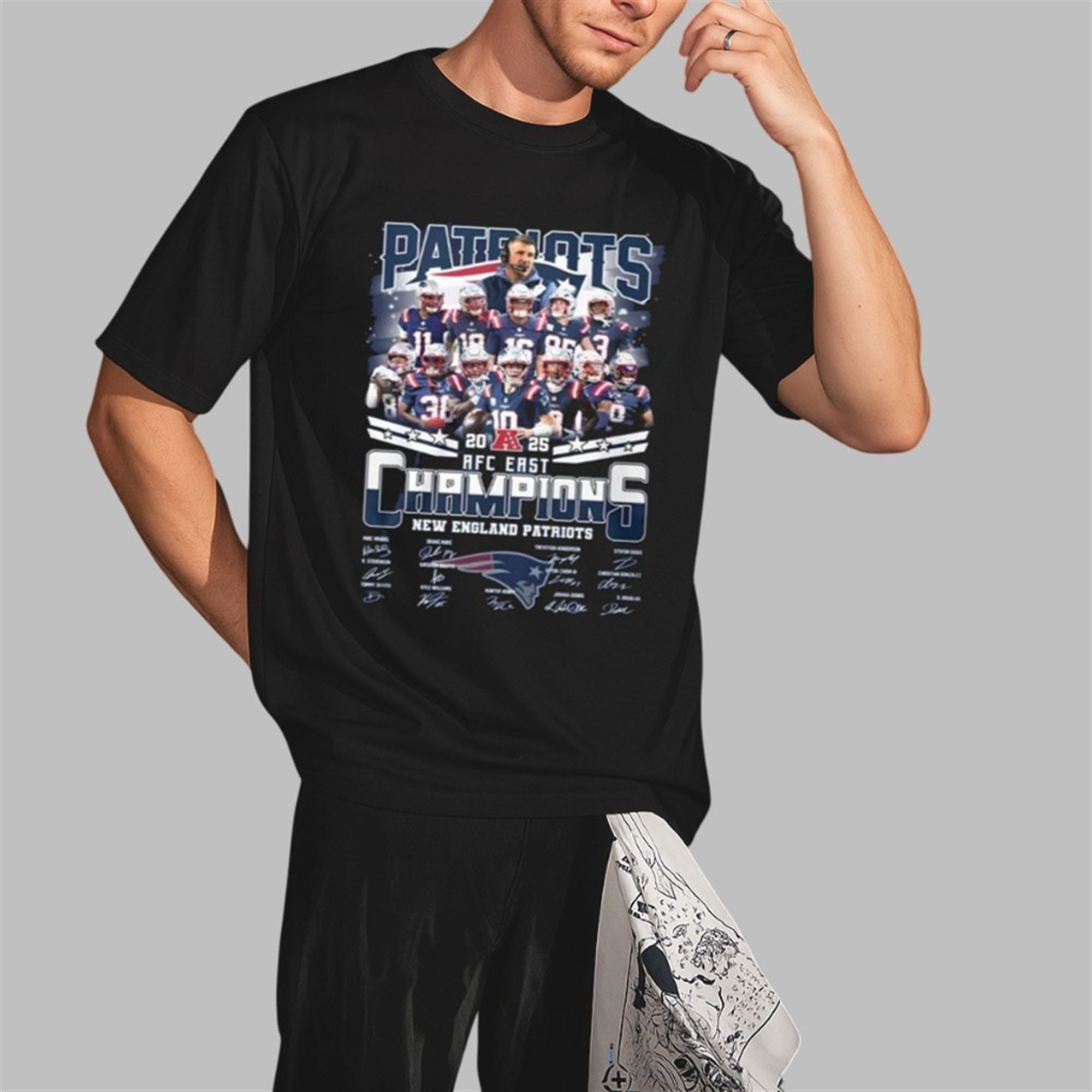Patriots AFC East Division Champions 2025 Shirt 3 Patriots AFC East Division Champions 2025 Shirt 2 3