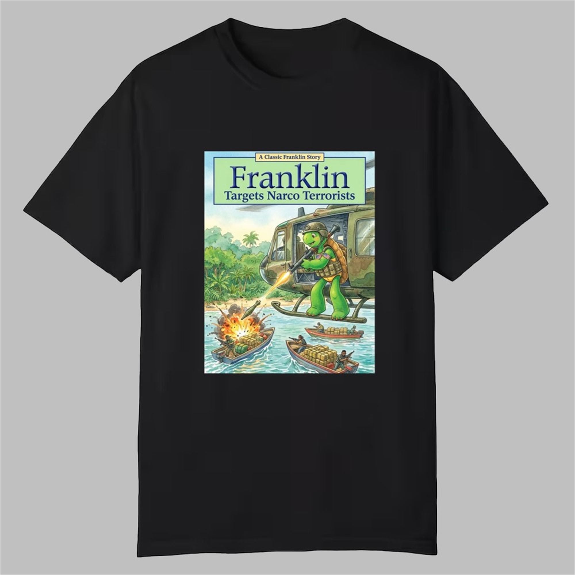 Pete Hegseth Turtle Franklin Target Narco Terrorists Shirt 1 Pete Hegseth Turtle Franklin Target Narco Terrorists Shirt 0 0