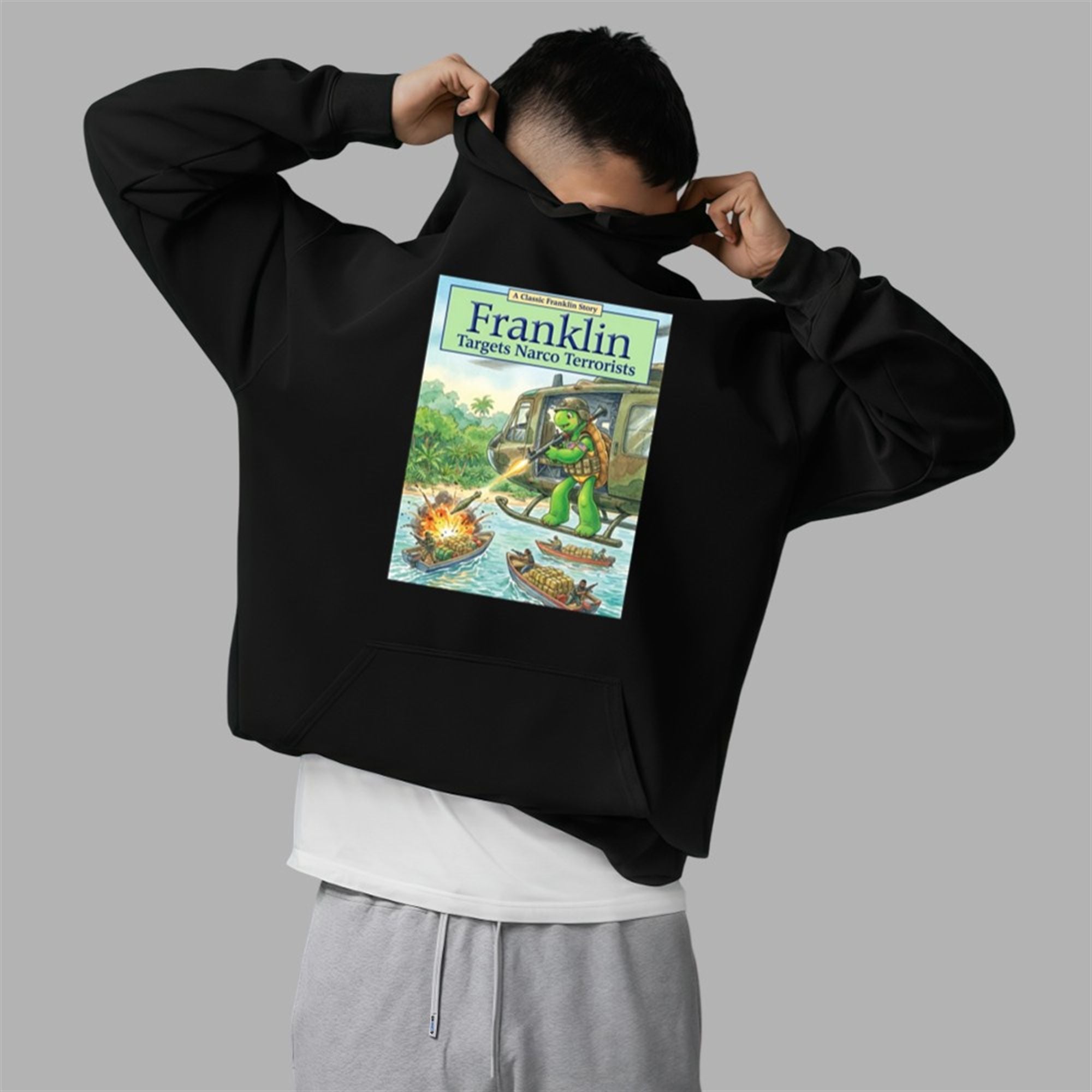 Pete Hegseth Turtle Franklin Target Narco Terrorists Shirt 5 Pete Hegseth Turtle Franklin Target Narco Terrorists Shirt 2 5