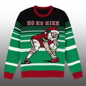 Cowboys Logan Wilson Ho Ho Hike Christmas Ugly Sweater 1