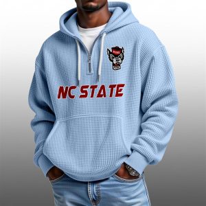2026 NC State Wolfpack Waffle Zip Hoodie 1