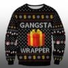 Queens Coach Grant Leonard Gangsta Wrapper Christmas Ugly Sweater 1
