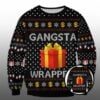 Queens Coach Grant Leonard Gangsta Wrapper Christmas Ugly Sweater 2